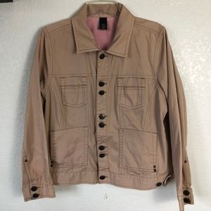 VENEZIA Jean Jacket Tan/Khaki 14/16 Button Front